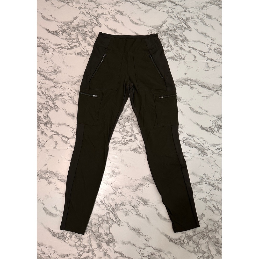 Athleta Headlands Hybrid Cargo II Tight Dark Olive Green Petite 0P Hiking Pants